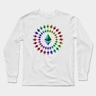 thereum – Circle Big Logo – Rainbow Long Sleeve T-Shirt